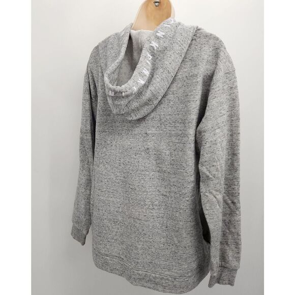 PINK VS Pullover Hoodie Women's Size Medium Gray Light Sweatshirt - Picture 8 of 13